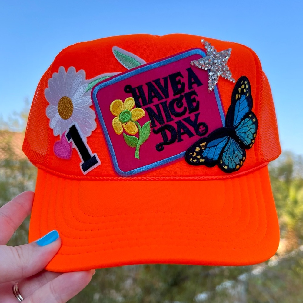 Patch trucker hat